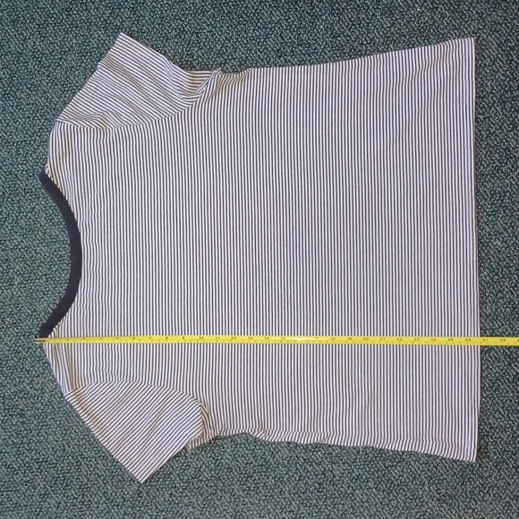 Old Navy Striped shirt with ribbing black and white Size XXL - Picture 11 of 14